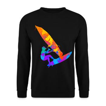 Windsurfen Windsurfer Windsurfer Planche à voile - Sweat-shirt Unisexe - noir - Devant - Alina (178cm) & Michal (187cm)