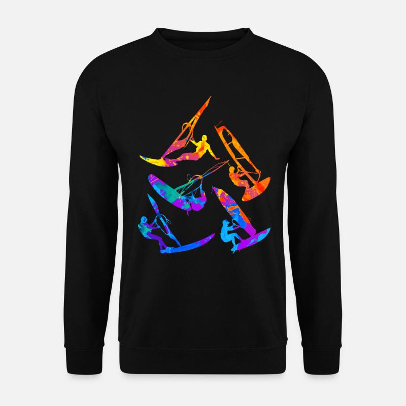 Windsurfen Windsurfer Windsurfing - Unisex Pullover - Schwarz