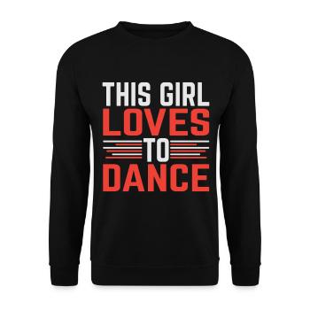 Juste une fille qui aime le hip-hop - Sweat-shirt Unisexe - noir - Devant - Alina (178cm) & Michal (187cm)