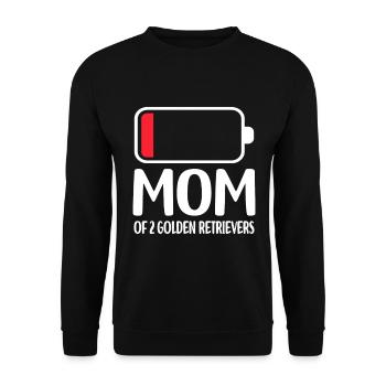 Golden Retriever Dogs - Unisex Sweatshirt - black - Front - Alina (178cm) & Michal (187cm)