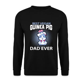 Papa cochon d’Inde - Sweat-shirt Unisexe - noir - Devant - Alina (178cm) & Michal (187cm)