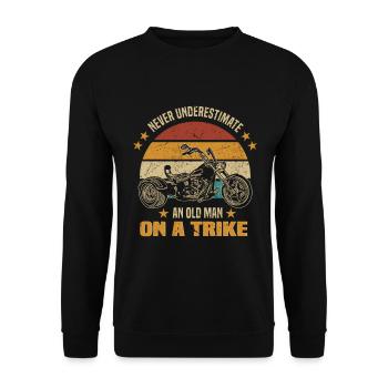 Trike - Unisex Sweatshirt - black - Front - Alina (178cm) & Michal (187cm)