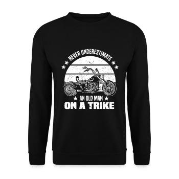 Triker gift idea | Trikes Trike Hobby Motorcycle - Unisex Sweatshirt - black - Front - Alina (178cm) & Michal (187cm)