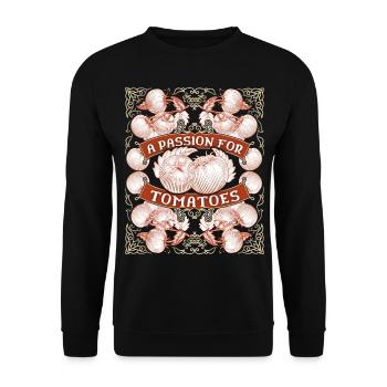 Tomato grower, vegetable garden, saying gardener - Unisex Sweatshirt - black - Front - Alina (178cm) & Michal (187cm)