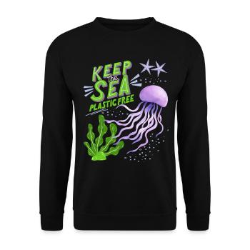 Marché intérieur CE, libre circulation des marchandises, libre circulation des personnes, libre circulation des personnes, droit d’établissement - Sweat-shirt Unisexe - noir - Devant - Alina (178cm) & Michal (187cm)