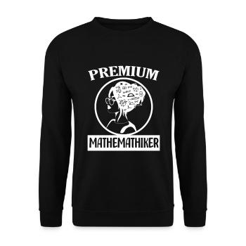 Mathematics - Unisex Sweatshirt - black - Front - Alina (178cm) & Michal (187cm)