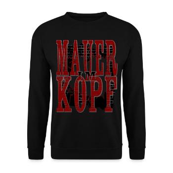 MAUER IM KOPF - Unisex Pullover - Schwarz - Vorne - Alina (178cm) & Michal (187cm)