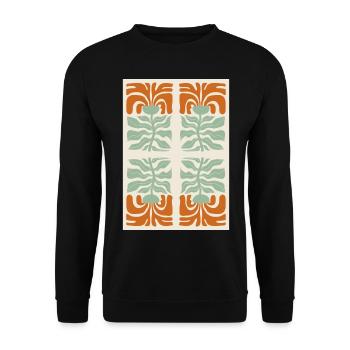Art Nouveau, Arts & Crafts, Aesthetic, Vintage-1900 - Unisex Sweatshirt - black - Front - Alina (178cm) & Michal (187cm)