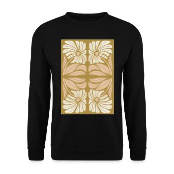Art Nouveau, Arts & Crafts, Aesthetic, Vintage-1900 - Unisex Sweatshirt - black - Front - Alina (178cm) & Michal (187cm)