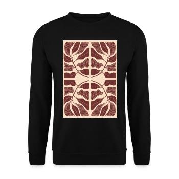 Art Nouveau, Arts & Crafts, Aesthetic, Vintage-1900 - Unisex Sweatshirt - black - Front - Alina (178cm) & Michal (187cm)