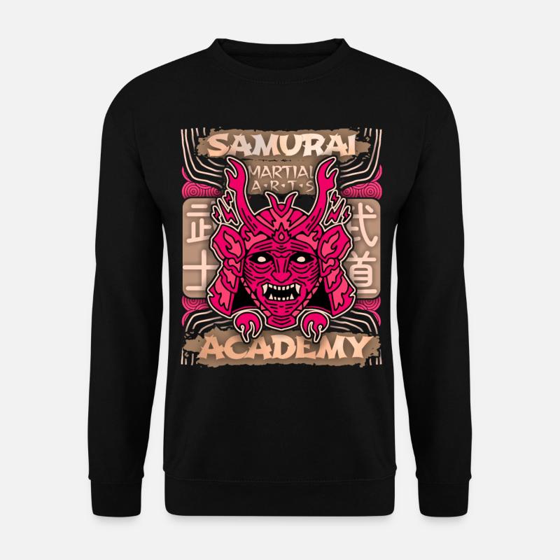 Japan Samurai-Krieger, Samurai-Academy Japan-Comic - Unisex Pullover - Schwarz