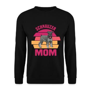 Schnauzer - Unisex Pullover - Schwarz - Vorne - Alina (178cm) & Michal (187cm)