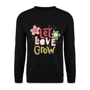 Valentine's Day, motivation inspiration, love saying - Unisex Sweatshirt - black - Front - Alina (178cm) & Michal (187cm)