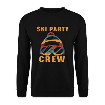 Ski Party Crew Skier Skiing Skier - Unisex Sweatshirt - black - Front - Alina (178cm) & Michal (187cm)