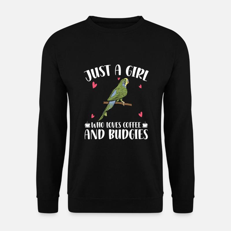 Budgerigar lover | Budgerigars Gifts - Unisex Sweatshirt - black