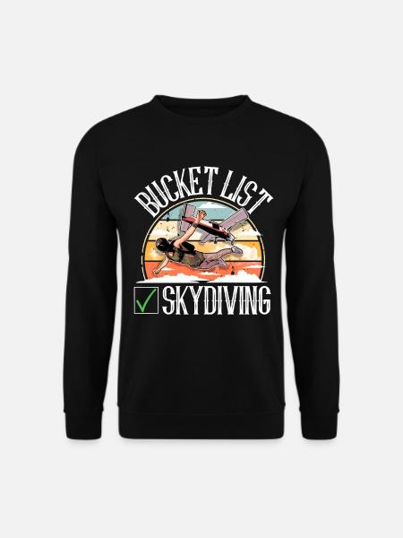Skydiving Parachuting Parachute - Unisex Sweatshirt - black