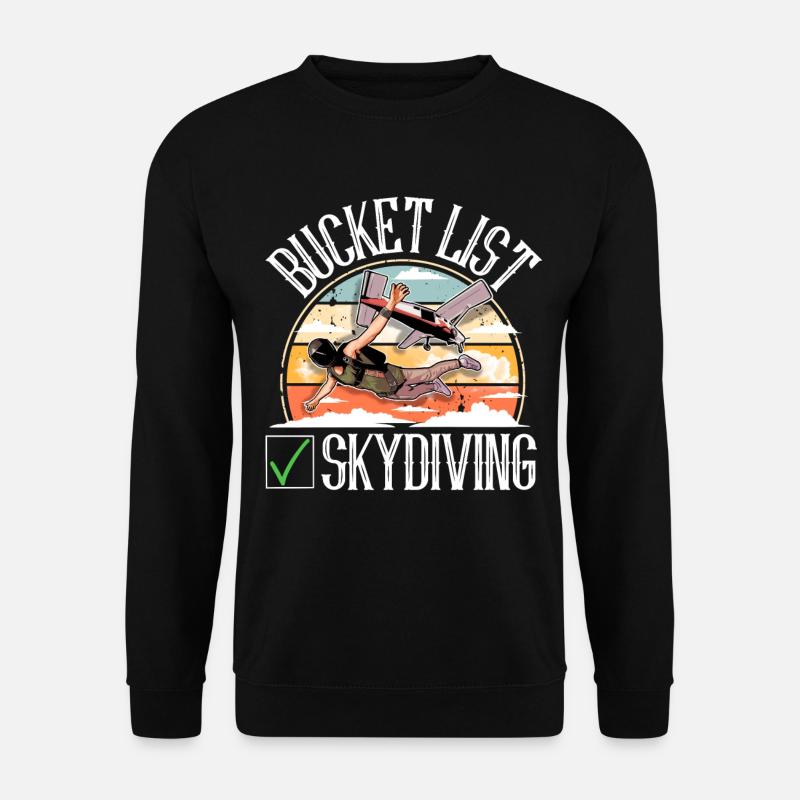 Skydiving Parachuting Parachute - Unisex Sweatshirt - black
