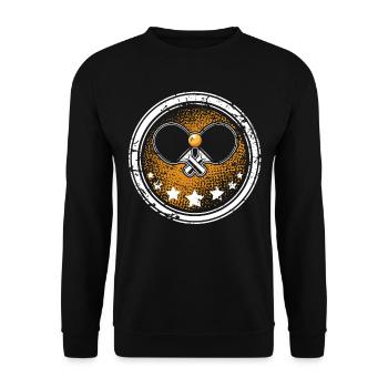 Ping-pong - Sweat-shirt Unisexe - noir - Devant - Alina (178cm) & Michal (187cm)