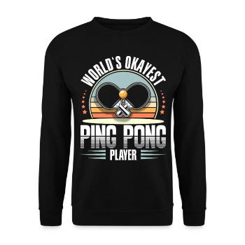Table Tennis Ping Pong - Sweat-shirt Unisexe - noir - Devant - Alina (178cm) & Michal (187cm)