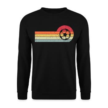 Football Rétro Vintage - Sweat-shirt Unisexe - noir - Devant - Alina (178cm) & Michal (187cm)