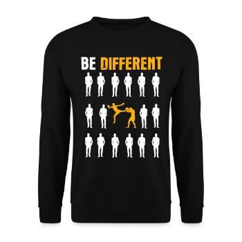 Kickboxing MMA Muay Thai Boxing Cadeau - Sweat-shirt Unisexe - noir - Devant - Alina (178cm) & Michal (187cm)