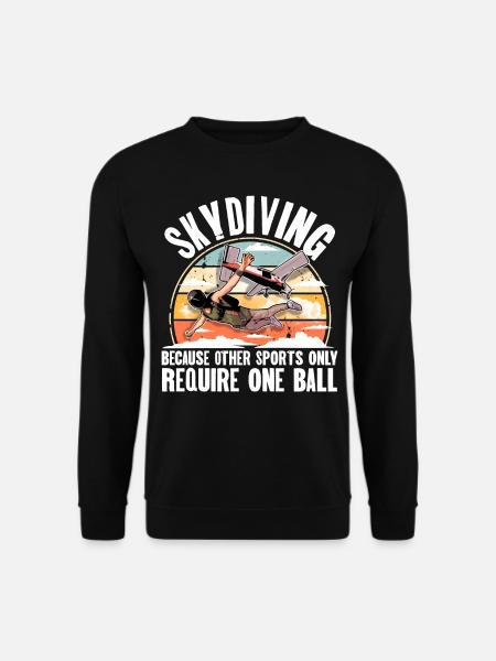 Skydiving Parachuting Parachute - Unisex Sweatshirt - black