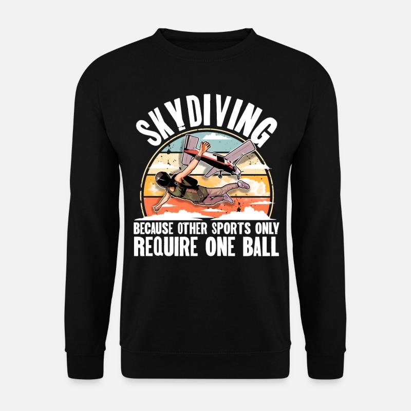 Skydiving Parachuting Parachute - Unisex Sweatshirt - black