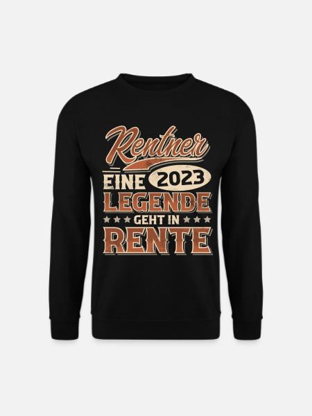 Rentner 2023 Ruhestand - Unisex Pullover - Schwarz