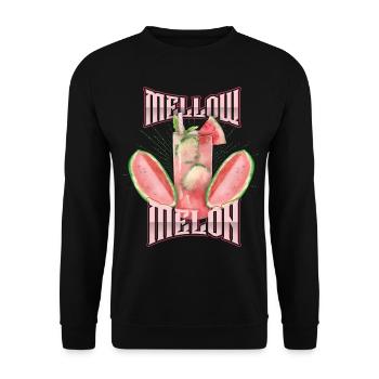 Melon, pastèque, cocktail de melon, Dire - Sweat-shirt Unisexe - noir - Devant - Alina (178cm) & Michal (187cm)