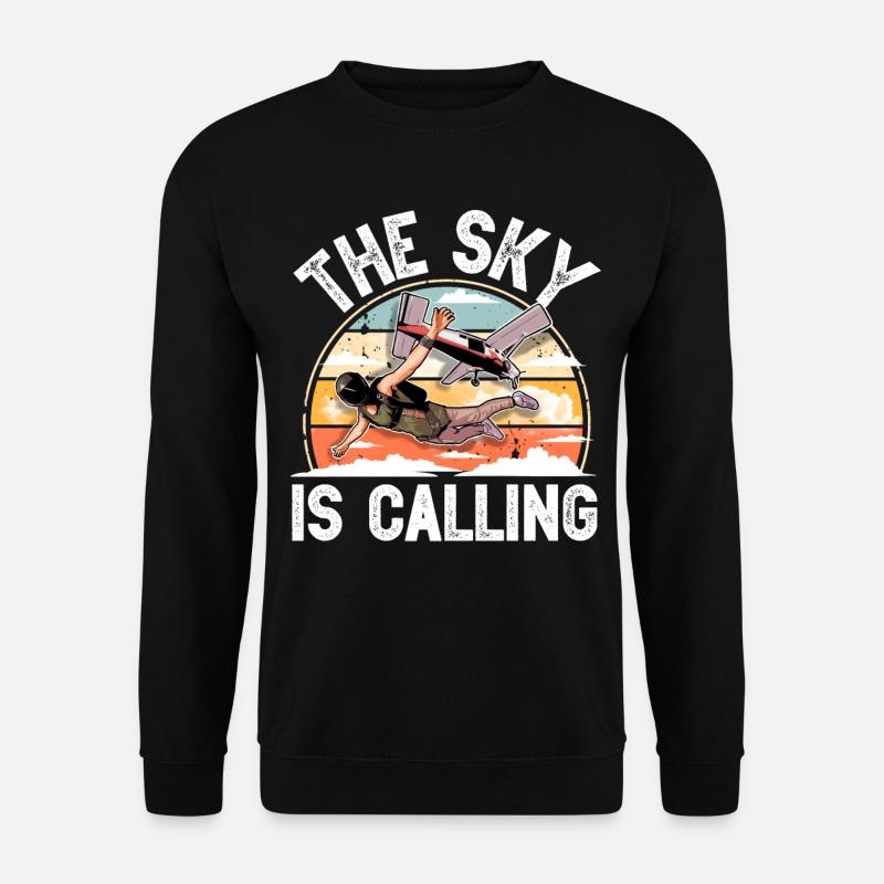 Skydiving Parachuting Parachute - Unisex Sweatshirt - black