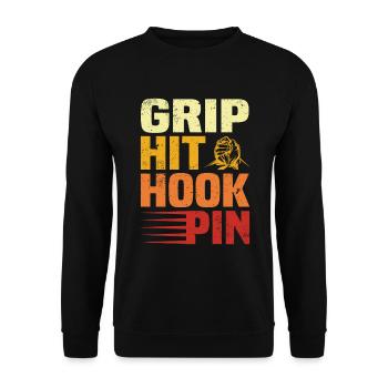Arm wrestling - Unisex Sweatshirt - black - Front - Alina (178cm) & Michal (187cm)