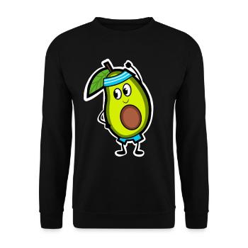 Avocat aérobie - Sweat-shirt Unisexe - noir - Devant - Alina (178cm) & Michal (187cm)