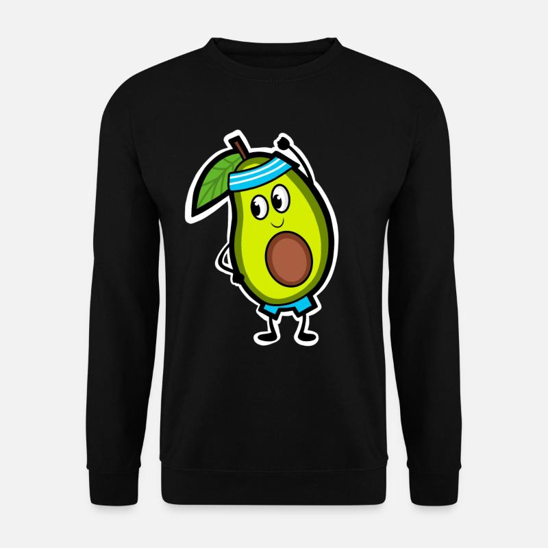 Aerobic Avocado - Unisex Sweatshirt - black