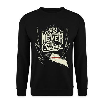 Saying for artists Artist Painter and draughtsman - Unisex Sweatshirt - black - Front - Alina (178cm) & Michal (187cm)