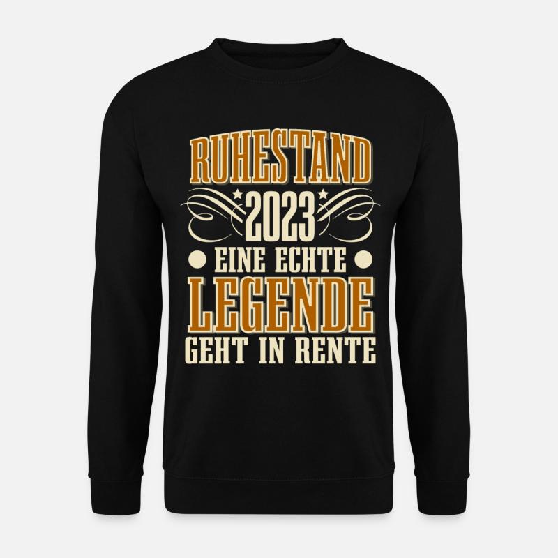 Rentner 2023 Ruhestand - Unisex Pullover - Schwarz
