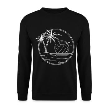 Volley-ball - Sweat-shirt Unisexe - noir - Devant - Alina (178cm) & Michal (187cm)