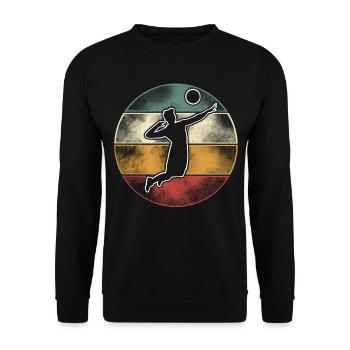 Volley-ball - Sweat-shirt Unisexe - noir - Devant - Alina (178cm) & Michal (187cm)