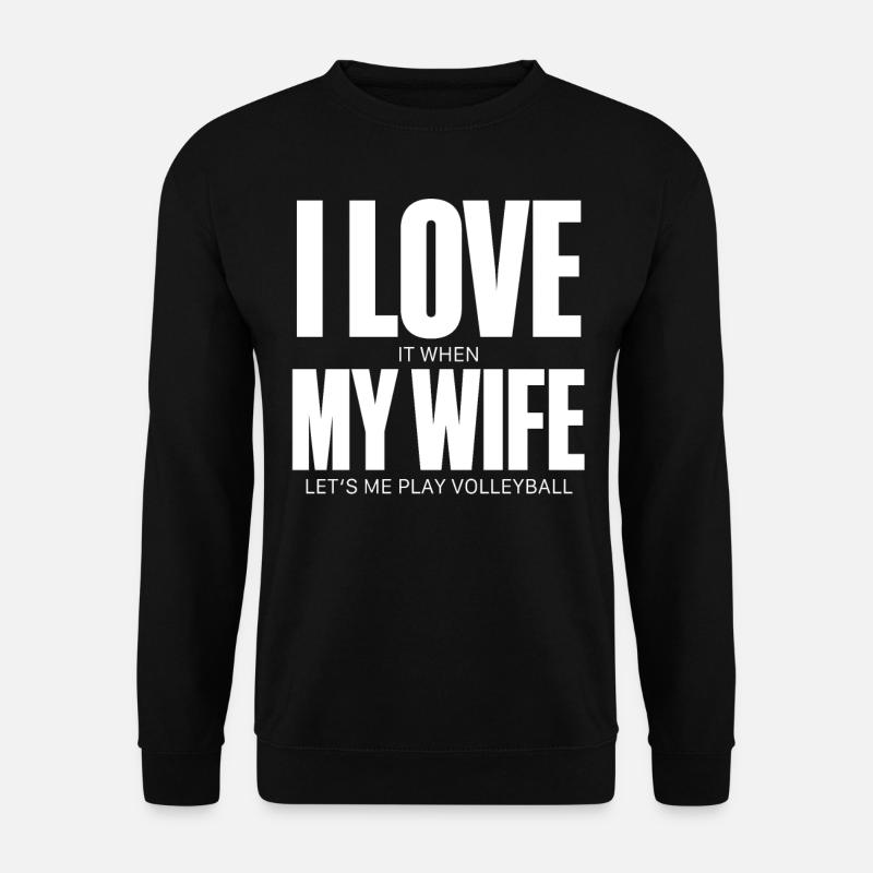 Volleyball - Unisex Pullover - Schwarz