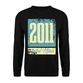 2011 Anniversaire de naissance Année de naissance - Sweat-shirt Unisexe - noir - Devant - Alina (178cm) & Michal (187cm)