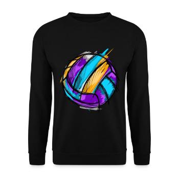 Volleyball - Unisex Sweatshirt - black - Front - Alina (178cm) & Michal (187cm)