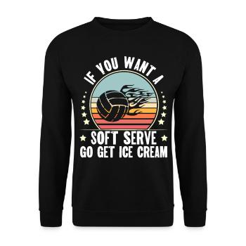 Volley-ball - Sweat-shirt Unisexe - noir - Devant - Alina (178cm) & Michal (187cm)