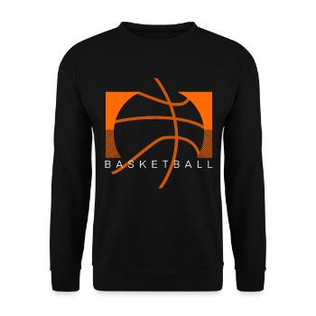 Basketballer Basketball - Unisex Pullover - Schwarz - Vorne - Alina (178cm) & Michal (187cm)