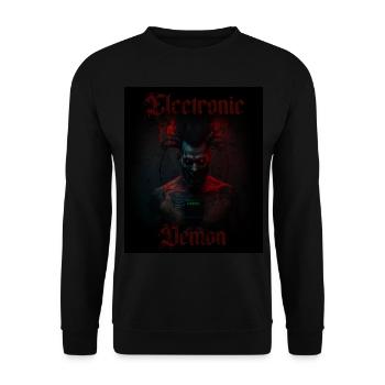 Electronic daemon - Unisex Sweatshirt - black - Front - Alina (178cm) & Michal (187cm)