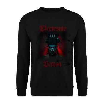 Musique électronique démon Techno - Sweat-shirt Unisexe - noir - Devant - Alina (178cm) & Michal (187cm)