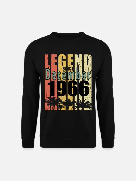 1966 Dezember vintage Geburtstag - Unisex Pullover - Schwarz