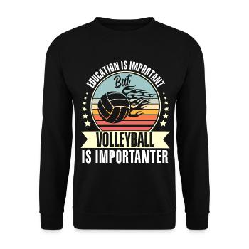 Volley-ball - Sweat-shirt Unisexe - noir - Devant - Alina (178cm) & Michal (187cm)