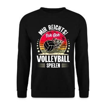 Volleyball - Unisex Pullover - Schwarz - Vorne - Alina (178cm) & Michal (187cm)