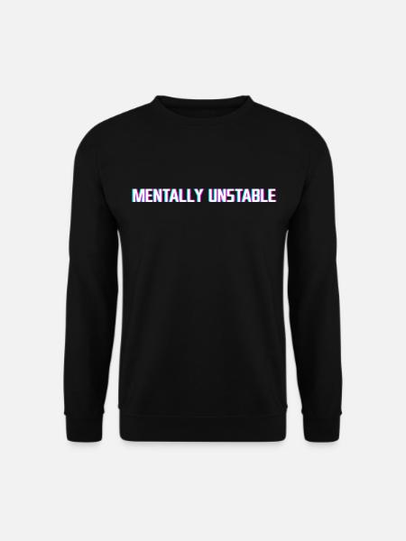 Depression Depressionen Mental Health Geschenk - Unisex Pullover - Schwarz