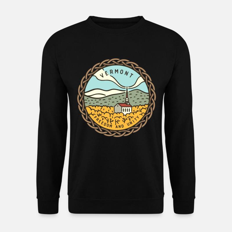 Vermont, USA - Unisex Pullover - Schwarz
