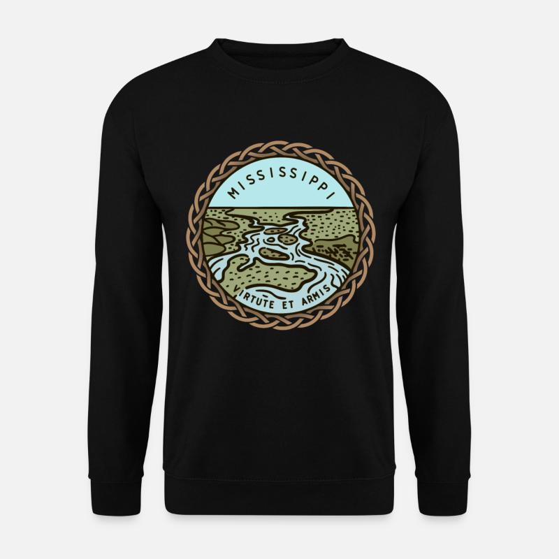 Mississippi, USA - Unisex Pullover - Schwarz